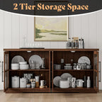 AMERLIFE Farmhouse 63" Buffet Sideboard Cabinet - Image 6