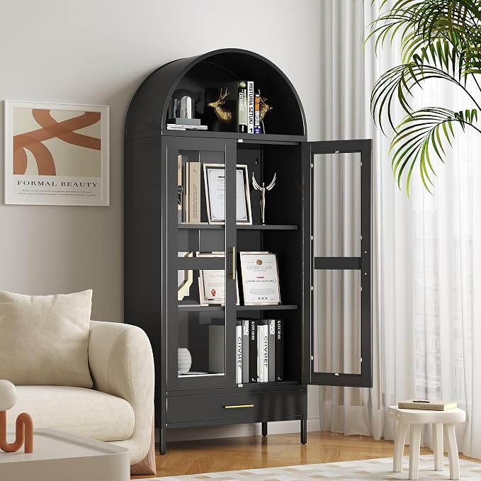 VEXPOR 73" Tall Arched Display Cabinet - Image 3