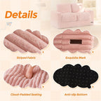MAXYOYO Extra Wide Kids Bean Bag Chair, Comfy Faux Fur Bean Bag Sofa - Image 6