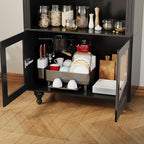Wildhome Wooden Arched Bookshelf, 5-Tier Shelf, Farmhouse Storage Display - Image 6
