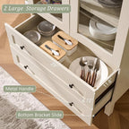 IFGET 71" Tall Arched Kitchen Pantry Cabinet, Wood Kitchens Storage Cabinets - Image 5