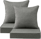 Sunbrella Outdoor Deep Seat & Back Cushion Set, 24 x 24 Inch Water Repellent by Supflourishia