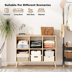 6 Cube Storage Organizer, Wood Bookcase - Image 6