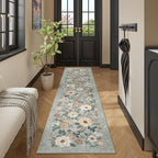 DUKINO 2x10 Runner Rug, Washable Kitchen Runner Rug Non Slip, Sage Green | Soft - Image 4