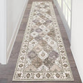 HEBE Hallway Runner Rug 2'x8', Washable Non Slip Kitchen Rug Runner | Soft Boho by HEBE