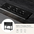 HULALA HOME Farmhouse Storage End Table - Image 3