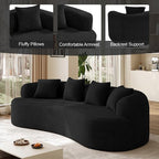 Oversized Sectional Sofa for Living Room, Modern Luxury Plush Chenille 4-Seater - Image 7