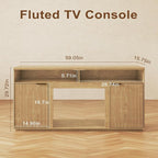 2-Piece Fluted Living Room Set Includes 31.5" Fluted Lift Top Coffee Table - Image 3