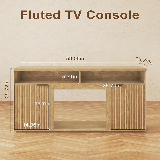 2-Piece Fluted Living Room Set Includes 31.5" Fluted Lift Top Coffee Table - Image 3