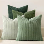 MIULEE Sage Green Pillow Covers 16x16 Inch Set of 4 Spring Boho Farmhouse Home by MIULEE