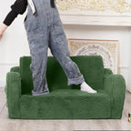 MOMCAYWEX Kids Sofa, 2-in-1 Flip-Out Foam Couch, Soft Play Lounge Chair - Image 5