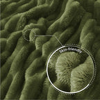 Exclusivo Mezcla Striped King Size Fleece Blanket - Image 5