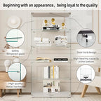 FLYMUHJIA Curio Cabinets with Tempered Glass Doors - Image 5