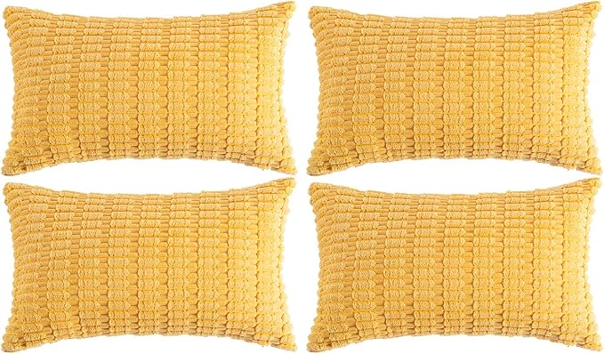 Fancy Homi 4 Packs Decorative Throw Pillow Covers by Fancy+Homi