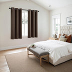 MIULEE Blackout Curtains for Bedroom 2 Panels 40"x63" Long Chocolate Brown | - Image 6