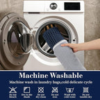 RESARE Waffle Bath Mat for Bathroom, Non Slip Bathroom Rugs 20"x32" Navy | - Image 6