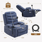 Olela Power Glider Recliner Nursery Chair, Swivel Rocking Chair - Image 3