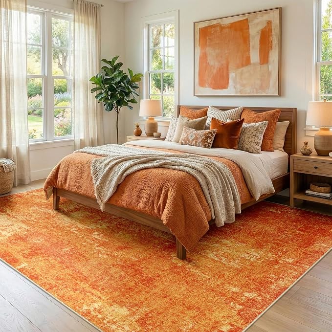 RELEANY Washable 5'x7' Abstract Area Rug - Image 2