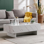 COSVALVE 41" Marble White Cool Coffee Table - Image 7