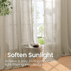 BGment Short Linen Curtains 40 Inches Long - Image 5