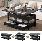 SYESWAY 42'' Lift Top Coffee Table, 4-in-1 Multifunctional Lift Coffee Table by SYESWAYFurniture