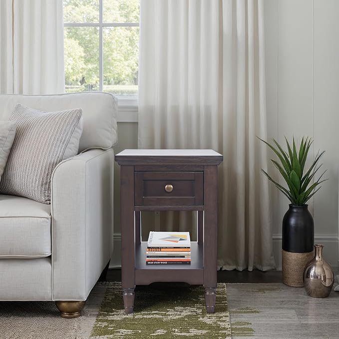 Brentwood Modern Transitional Chairside End Table - Image 2
