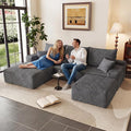 95" Cloud Sectional Couch U-Shaped Chaise by ODUWA