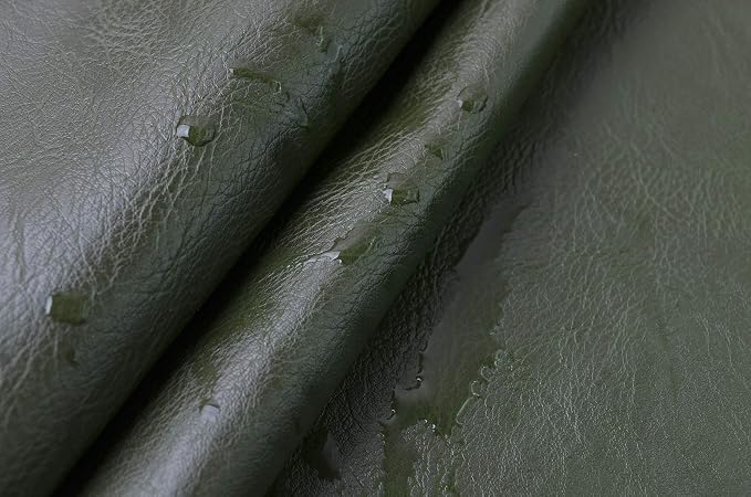 Wento Thick Faux Leather Fabric Soft Skin Grain PU Leather - Image 4