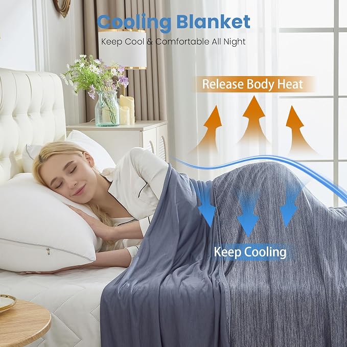 OIGAE Cooling Blanket for Hot Sleepers - Image 4