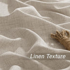 RYB HOME Extra Long Linen Curtains - Image 4