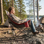 SUNNYFEEL Heated Rocking Camping Chair Fully Padded Patio Folding Chair - Image 9