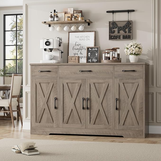 HOSTACK Buffet Sideboard Cabinet - Image 4