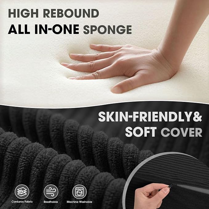 Kasunpul Folding Sofa Bed with Pillow, Memory Foam Fold Out Chair Bed, - Image 6