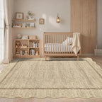 GarveeHome Scalloped Washable Area Rug 6x9 Rug - Image 2