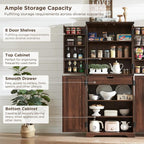 ACCOHOHO 72" Tall Kitchen Pantry, Farmhouse Storage Cabinet - Image 4