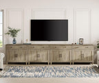 WAMPAT Farmhouse TV Stand for 85 inch TV by WAMPAT
