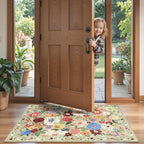 Green Floral Hallway Runner Rug 2x4 - Image 2