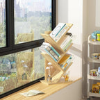 SHEEPAM 5 Tier Tree Book Shelf, Small Desktop Bookshelf - Image 6