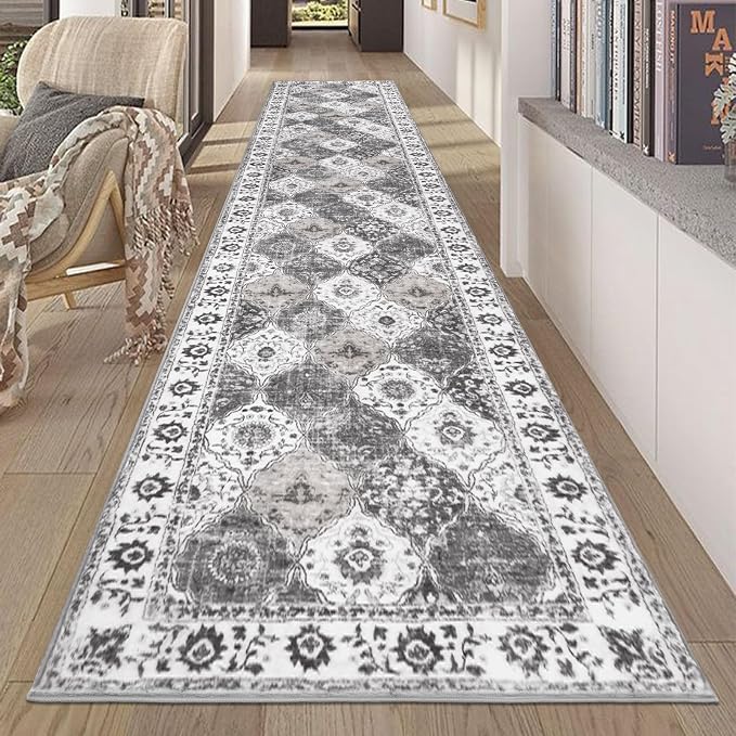 HEBE Hallway Runner Rug 2'x10', Washable Non Slip Kitchen Rug Runner | Soft by HEBE