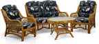 Malibu Lounge Living Accent Armchair Natural Rattan Wicker Handmade Design - Image 5