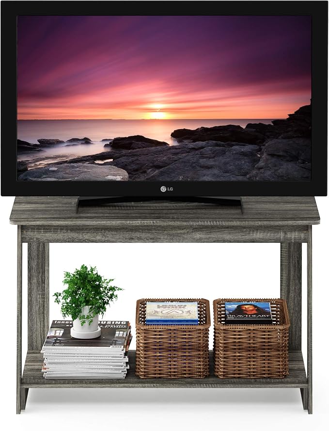 Furinno BEGINNING TV Stand, 2-Tier Rectangular Entertainment Center - Image 3