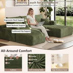 95" Cloud Sectional Couch U-Shaped Chaise - Image 3