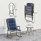 Outsunny 3 Piece Outdoor Patio Furniture Set - Image 7