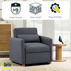 Serta® Corwin 36" Convertible Accent Chair, Dreamcoil® Comfort, FingerGuard® - Image 6
