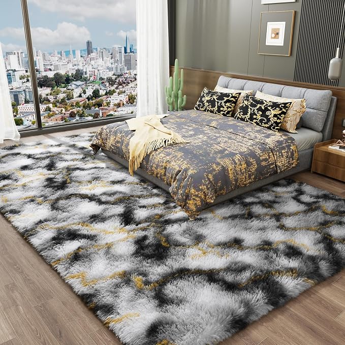 LOCHAS 8x10 Area Rugs Fluffy Living Room Carpet - Image 3