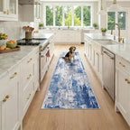 RELEANY Washable Area Rugs 2x7 Non-Slip Modern Abstract Soft by RELEANY