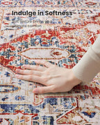 AMADA HOMEFURNISHING 9x12 Washable Area Rug, Low-Profile Large Area Rug - Image 7