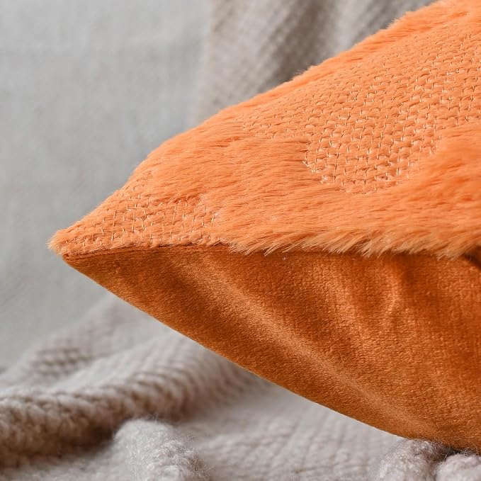 Set of 2 Soft Moroccan Throw Pillow Covers 20x20 Inch Plush Boho Decorative - Image 4