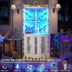 Aheaplus Corner Bar Cabinet - Image 3