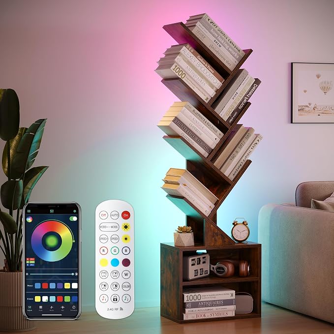 SUNMORY 6 Tier Tree Bookshelf by SUNMORY